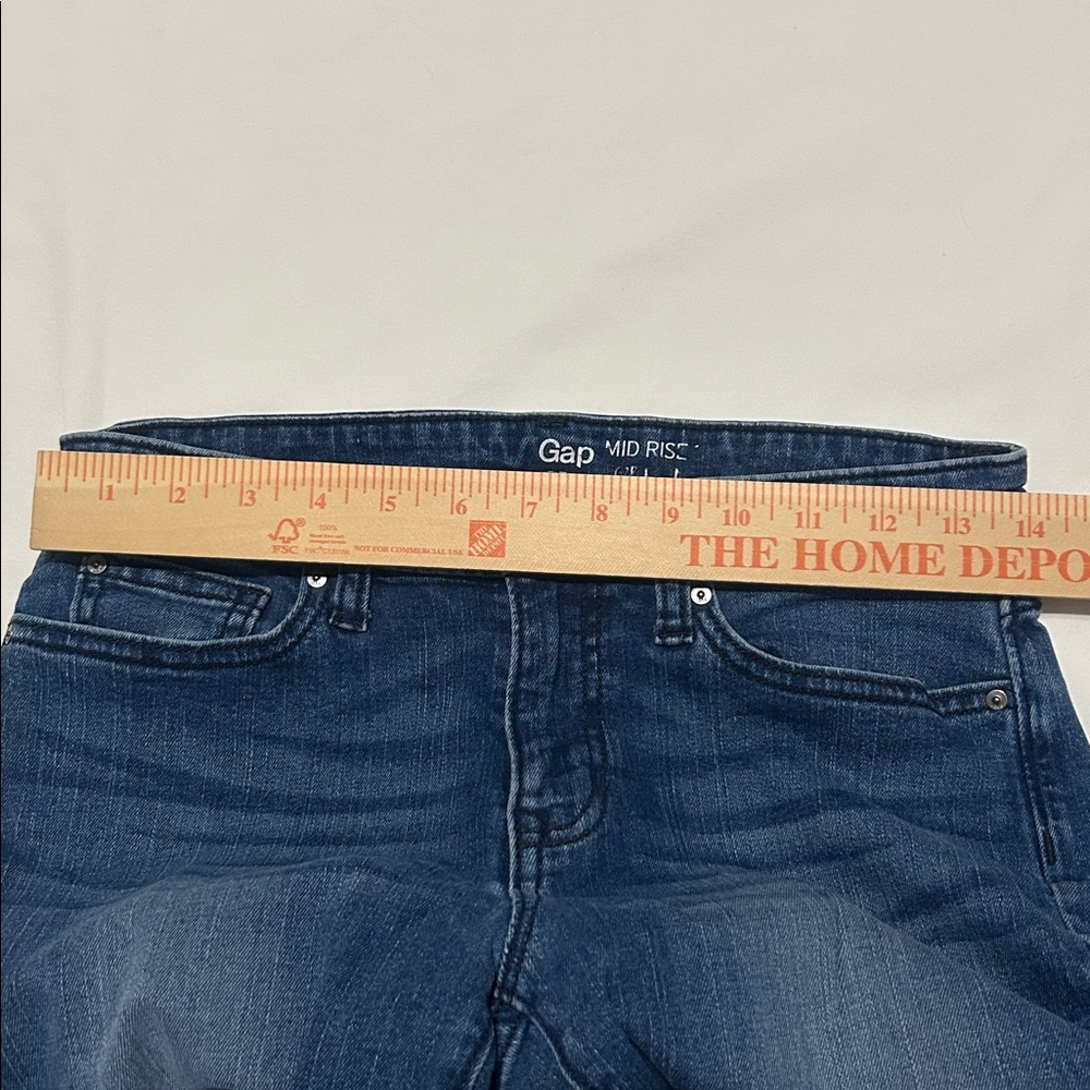 GAP Women's Dark Blue Straight Leg Jeans size 2/26 - Picture 4 of 5